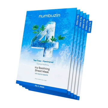 numbuzin No.4 Icy Soothing Sheet Mask 27ml / 5pcs