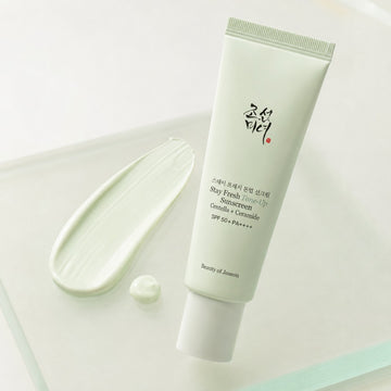 Protector solar Beauty of Joseon Green Sunscreen Stay Fresh Tone Up Centella + Ceramida 50ml