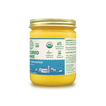 Cultured Ghee | Grass-Fed & Certified Organic Ayurvedic Ghee
