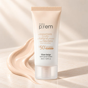 make p:rem Glow Beige Tone Up Sun Cream 50ml