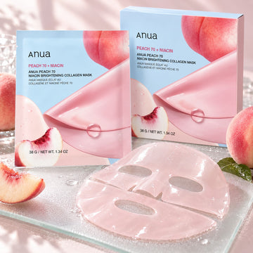 Mascarilla de durazno Anua 4 unidades