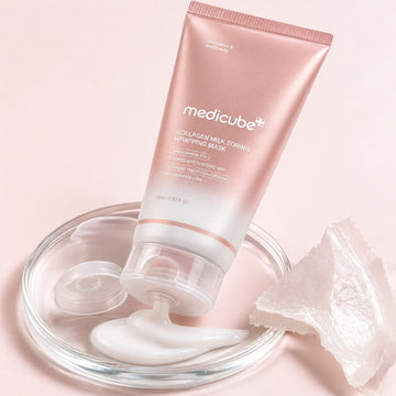 Mascarilla facial reafirmante de colágeno MEDICUBE Collagen Milky Toning Wrapping Mask 75ml