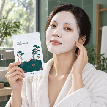 ROUND LAB Mascarilla Calmante de Cica y Pino, 10 unidades