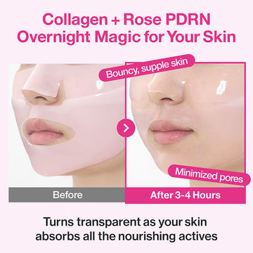 numbuzin No.2 Rose PDRN Overnight Collagen Mask 37ml / 4pcs