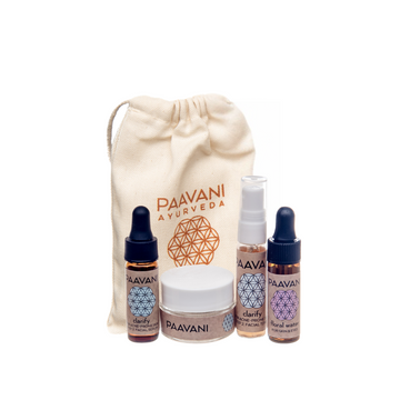 Clarify Skincare Ritual | Sample Size Ayurvedic Skincare Kit for Blemish-Prone Skin