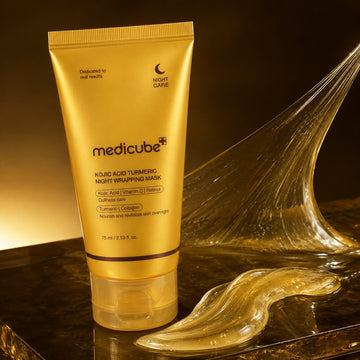 MEDICUBE Mascarilla Nocturna Envolvente con Ácido Kójico y Cúrcuma 75ml