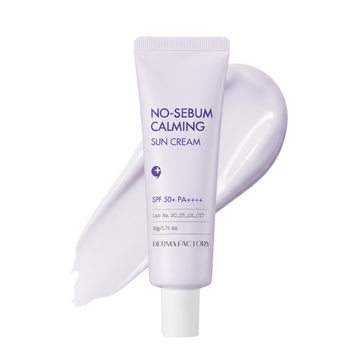 DERMA FACTORY No-Sebum Calming Sun Cream SPF50+ PA++++ 50g