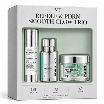 VT Smooth & Glow Trio – Reedle Shot 100, PDRN Essence & Capsule Cream