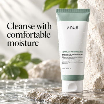 Anua Heartleaf Succinic Cleansing Foam - 150ml Moisture Cleanser