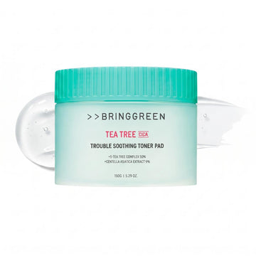BRING GREEN Tea Tree Cica Trouble Soothing Toner Pad 90 Pads