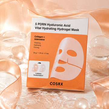 Mascarilla de hidrogel hidratante vital COSRX 5 PDRN con ácido hialurónico, 3 unidades