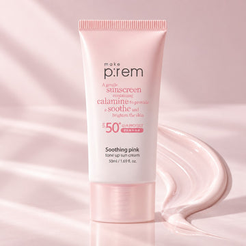 make p:rem Soothing Pink Tone Up Sun Cream 50ml