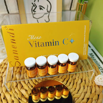 South Korea Sanendi Skin Care Vitamin C GSH Salmon DNA Skin Deep Moisturizing Repair Ampoule Face Essence Set 5x7ml Vials