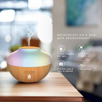Fresh Air & Aromatherapy Bundle – True HEPA Air Purifier & Essential Oil Diffuser