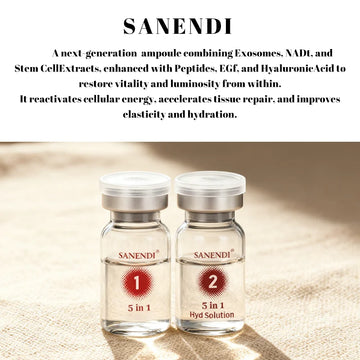 3 in 1 EXO Cell NAD+ Collagen Sanendi Face Care Essence GHKCU HA hydration Moisture Support Korean Skin Booster Serum