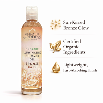 Organic Shimmer Oil - Illuminating Radiant Glow & Hydration