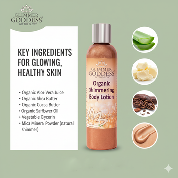 Organic Bronze Shimmer Body Lotion