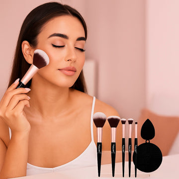 Complete Glam 7-Piece Makeup Brush Set