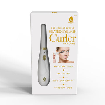 Rechargeable Heated Eyelash Curler with Comb