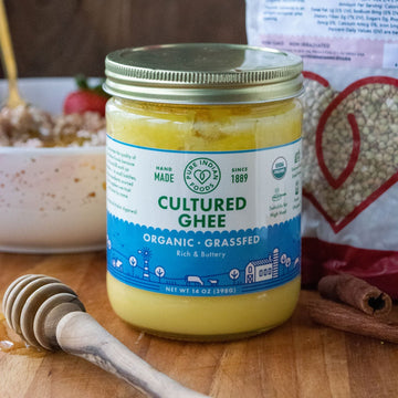 Cultured Ghee | Grass-Fed & Certified Organic Ayurvedic Ghee