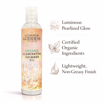 Organic Shimmer Oil - Illuminating Radiant Glow & Hydration