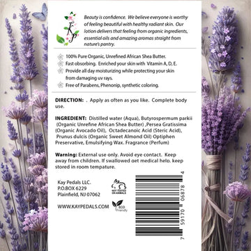 French Lavender Natural Organic Body Lotion