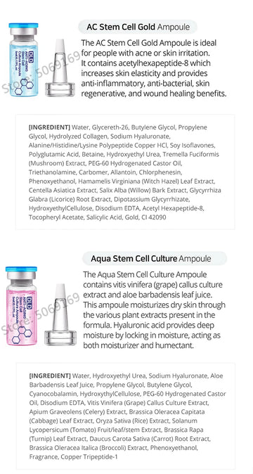 Facial Hyaluronic Acid Antioxidant Ampoule Essence Kit Niacinamide Salmon DNA Moisturizes Rejuvenating Shrinks pores Skin Care