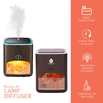 Himalayan Salt Lamp Diffuser - 3-in-1 Wellness Device