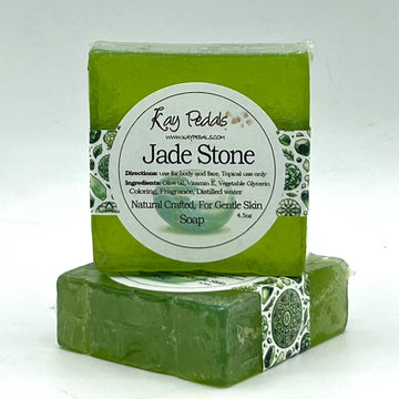 Jade Stone Olive Oil Soap Natural Crafted Scented Soap Bar 4.5oz