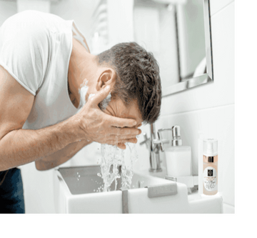 Organic Two-Step Anti-Aging System Facial Wash and Moisturizer For Men