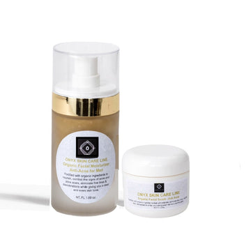Anti-Acne Organic Two-Step System Facial Scrub and Moisturizer