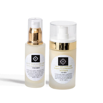 Organic Two-Step Anti-Aging System Facial Wash and Moisturizer For Men