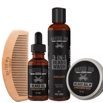 Beard Bundle and Gift Set - Sandalwood
