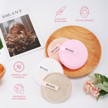 Reusable Makeup Remover Cloths: 4 Pack