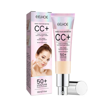 Summer Facial Isolation Sun Protection Sunscreen Cream Oil Control Block Lotion Sunscreen Blue-Light Healthy Skin Care SPF 50+