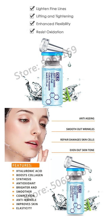Facial Hyaluronic Acid Antioxidant Ampoule Essence Kit Niacinamide Salmon DNA Moisturizes Rejuvenating Shrinks pores Skin Care