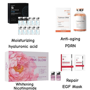 Original Pink Glow PDRN Hyaluronic Acid Dr.Pen Serum for Facial Nicotinamide Booster Brightening Repair Fine Line