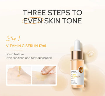 Skin Care Set Vitamin C Sakura Snail Essence Serum & Eye Cream & Face Cream Moisturizer Travel Size Skincare Set