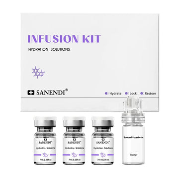 MicroInfusion Serum for Face With Stamp Hyaluronic acid Moisturize Firming Texture Anti Aging Home Care Kit Essence All Skin