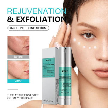 Centella Asiatica Microneedle Serum Smooth Skin Soothe Hydrate Firm Brighten Repair Facial Essence Lotion for All Skin Types