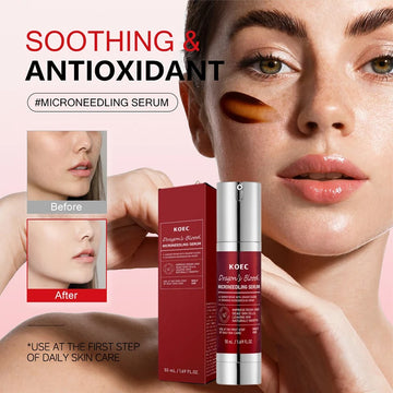 Centella Asiatica Microneedle Serum Smooth Skin Soothe Hydrate Firm Brighten Repair Facial Essence Lotion for All Skin Types