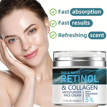 Retinol Collagen Cream Anti-aging Wrinkle Deep Hydration Moisturizing Skin Health Whitening Exfoliation