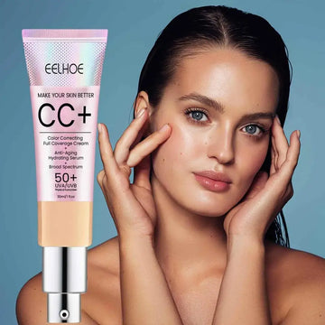 Summer Facial Isolation Sun Protection Sunscreen Cream Oil Control Block Lotion Sunscreen Blue-Light Healthy Skin Care SPF 50+