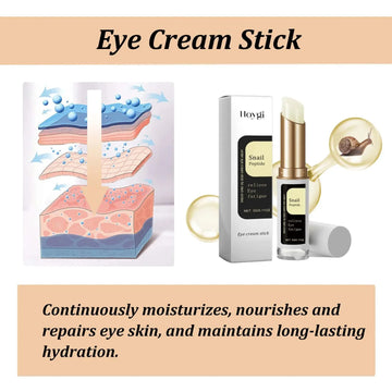 Snail Eye Cream Stick Collagen Fade Fine Lines Wrinkle Lightening Dark Circles Firming Eye Bags Puffiness Moisturizing Eye Cream