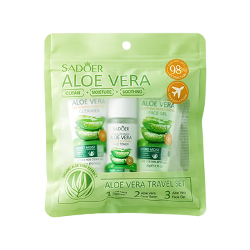 Facial Skin Care Set Moisturizing Facial Cleanser Refreshing Facial Cleanser Firming Aloe Vera Face Gel Rejuvenate Skin Lighten