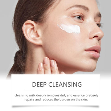 Salicylic Face Care Set Cleansing Pores Cleanser Moisturizing Toner Oil Control Serum Anti Acne Face Cream Smoothing Skin Care