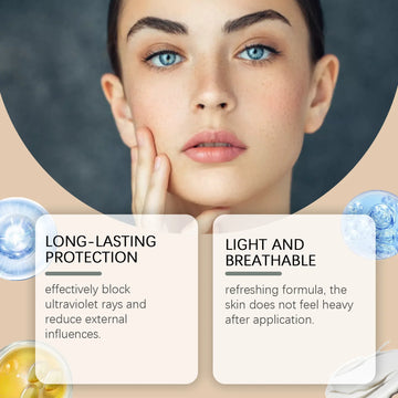 Sunscreen Spf 50 Anti Sunburn UV Protection Cream Moisturizing Face Body Sunblock Matte Lightweight Non-Greasy ﻿