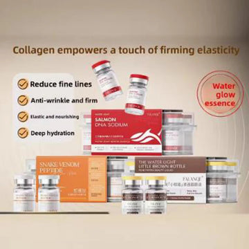 Korea 5ml*10pcs Freeze-Dried Powder Peptide Serum Kit Moisturizing Shrink Pores Whitening Essence All Skin Types Skin care