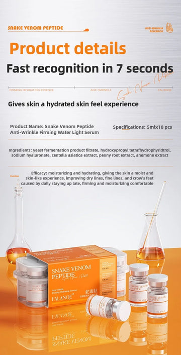 Snake Venom Peptide Anti-Aging Serum Anti-Aging Moisturizing Shrink Pores Hydrating Whitening Essence All Skin Types Skin care