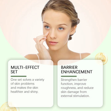 Cordyceps Skincare Set Facial Cleanser Face Moisturizing Serum Toner Firming Eye Cream Face Brighten Skincare Product Gift Box